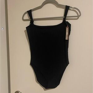 NWT SKIMS RAW EDGE INTIMATES BODYSUIT ONYX L